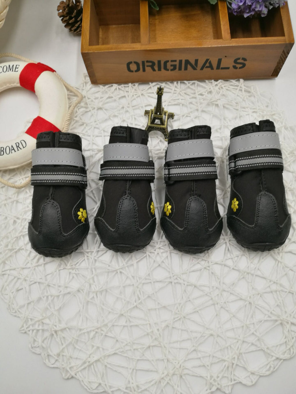 Waterproof Non-Slip Dog Shoes with Adjustable Strap
