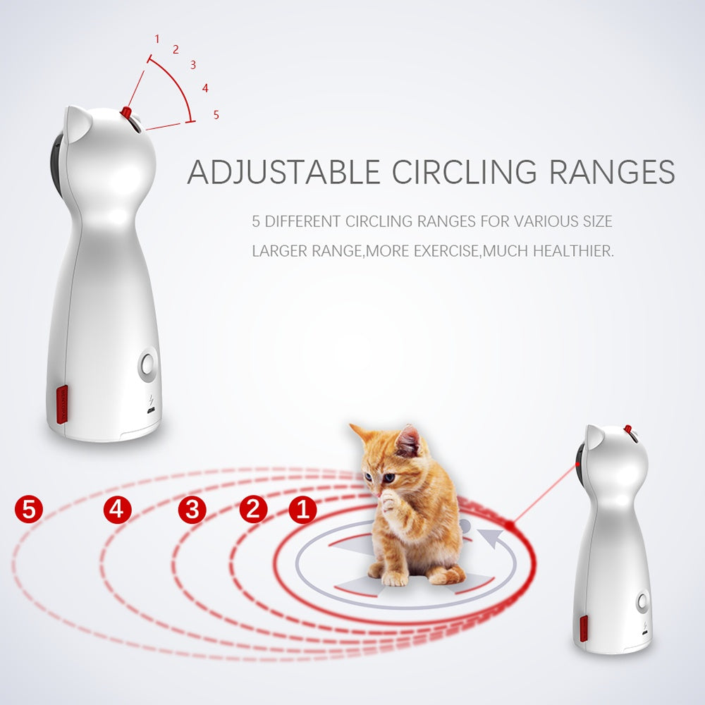 Auto-Laser Chase Cat Toy & Exercise Spinner