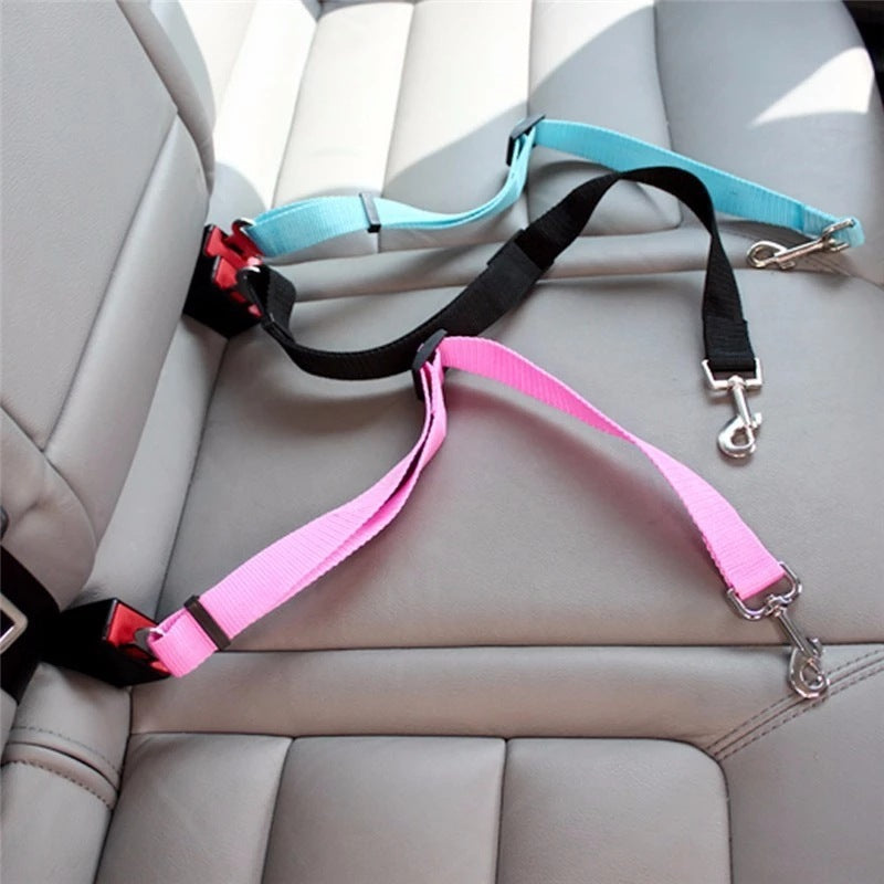 Adjustable Pet Car Seat-Belt & Harness Clip