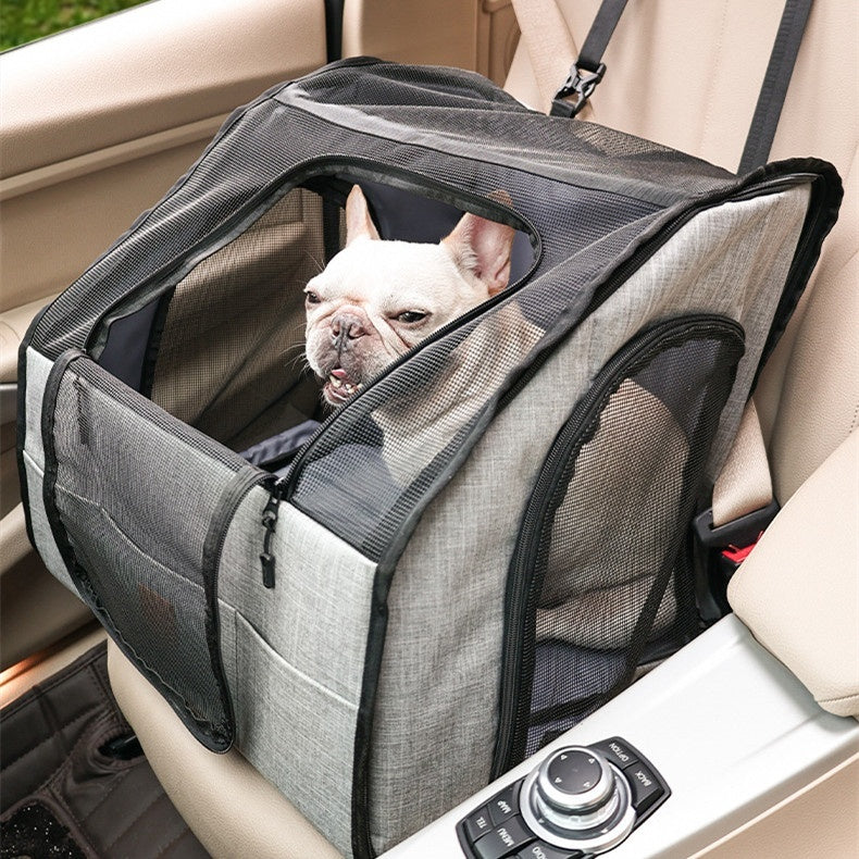 Road-Ready Foldable Waterproof Pet Car Seat