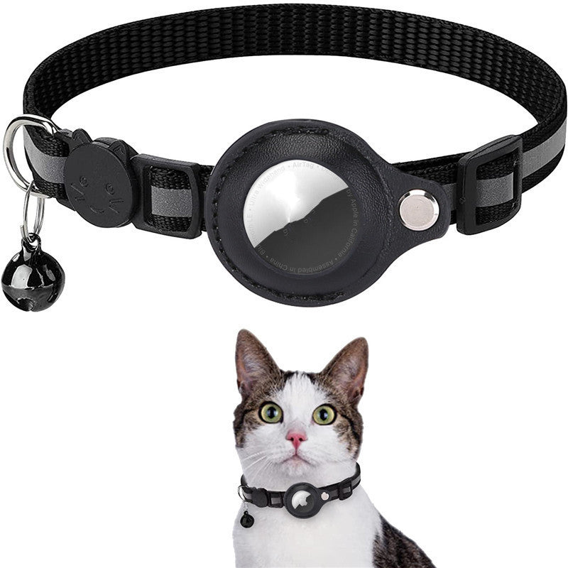 Reflective Waterproof Collar with Bell and Airtag Holder