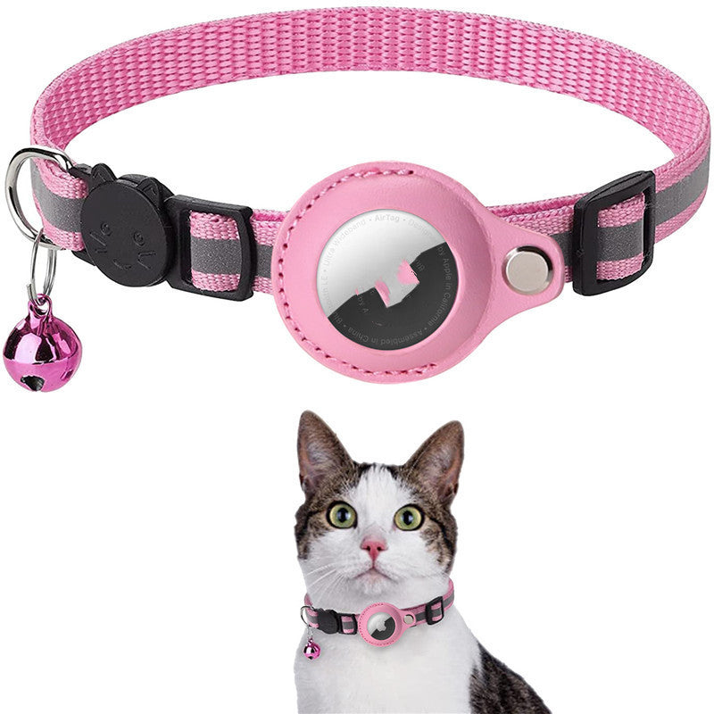 Reflective Waterproof Collar with Bell and Airtag Holder