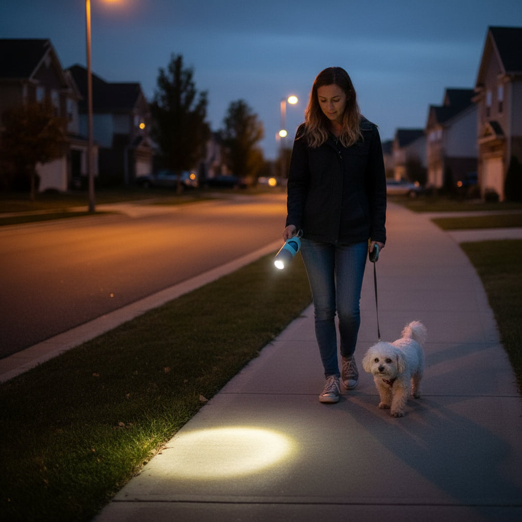 LED Light Pet Waste Bag Dispenser