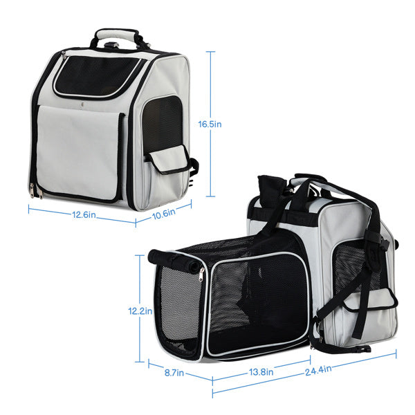Expand-&-Roam Travel Backpack Carrier for Pets