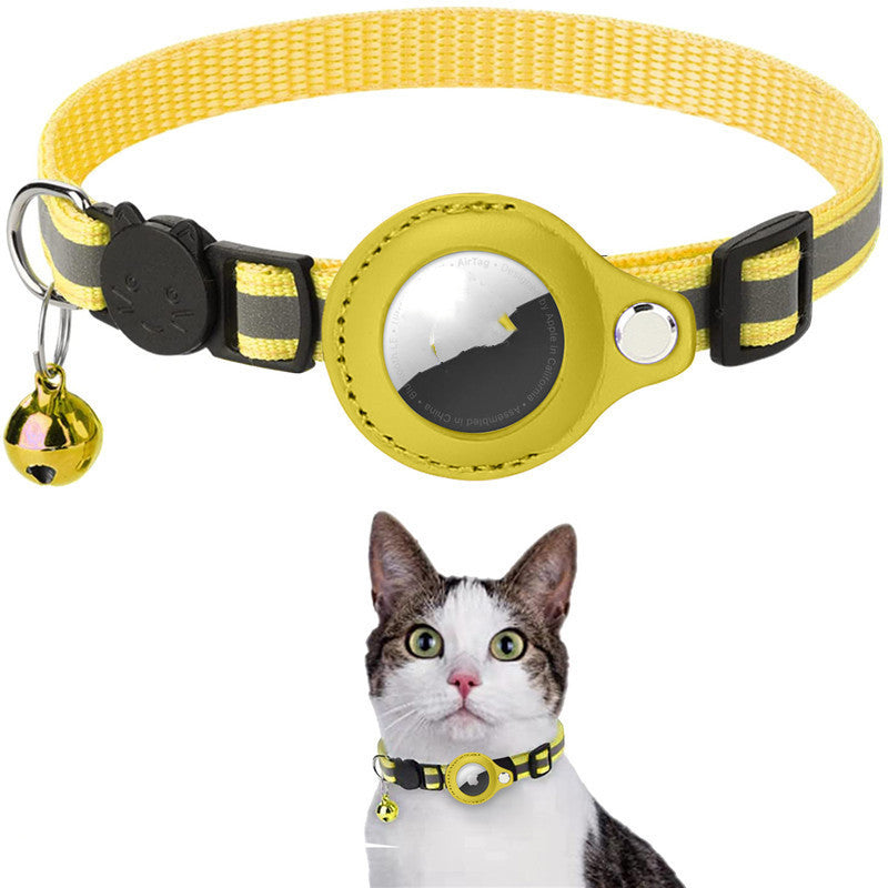 Reflective Waterproof Collar with Bell and Airtag Holder