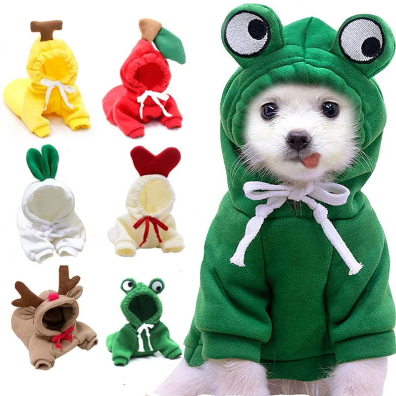 Small Dog & Cat Fleece Fruit Hoodie