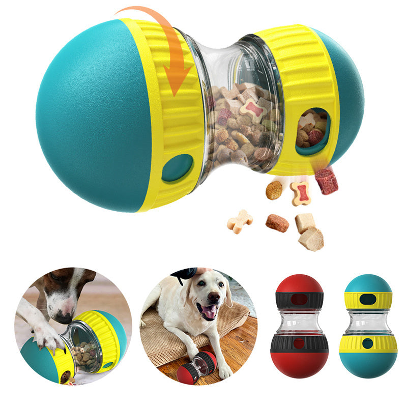 Interactive Food-Dispensing Dog Toy