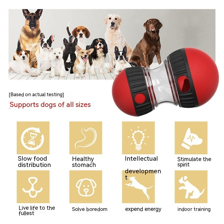 Interactive Food-Dispensing Dog Toy