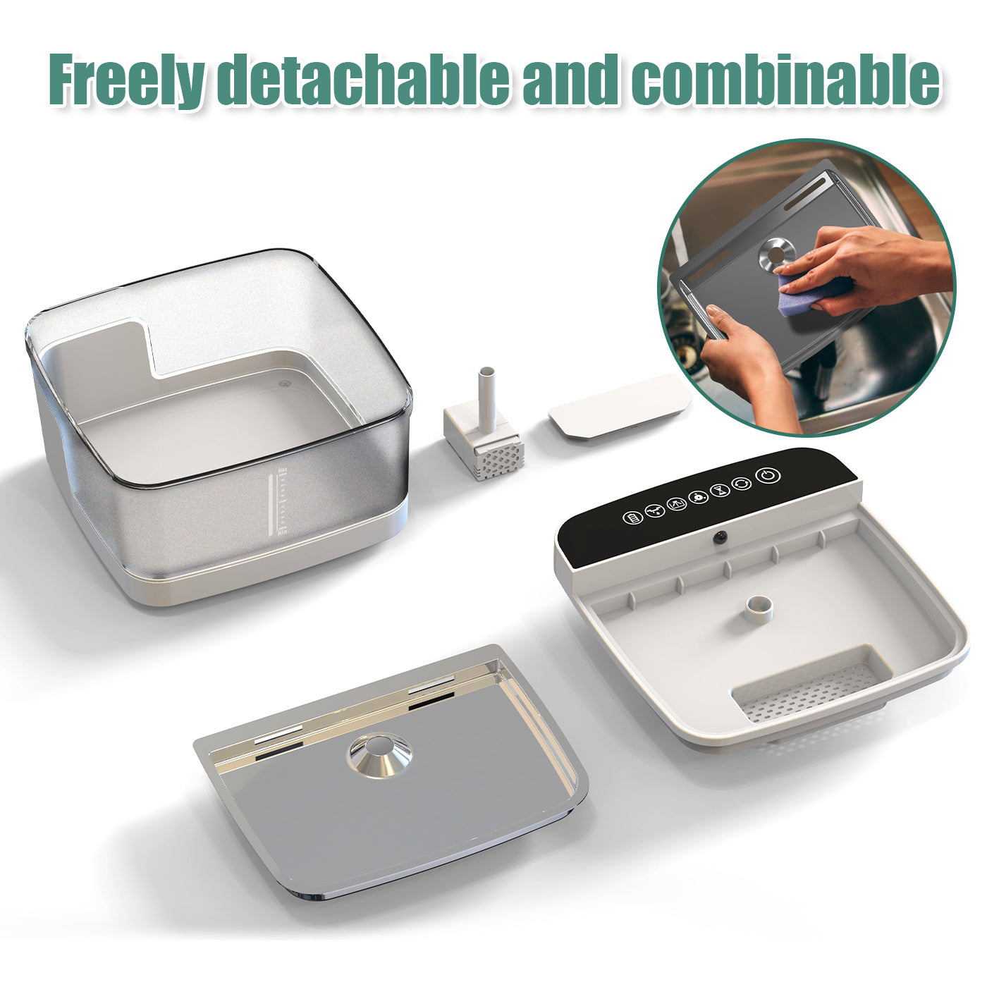 Auto-Sensing Pet Watering Bowl with UV Light