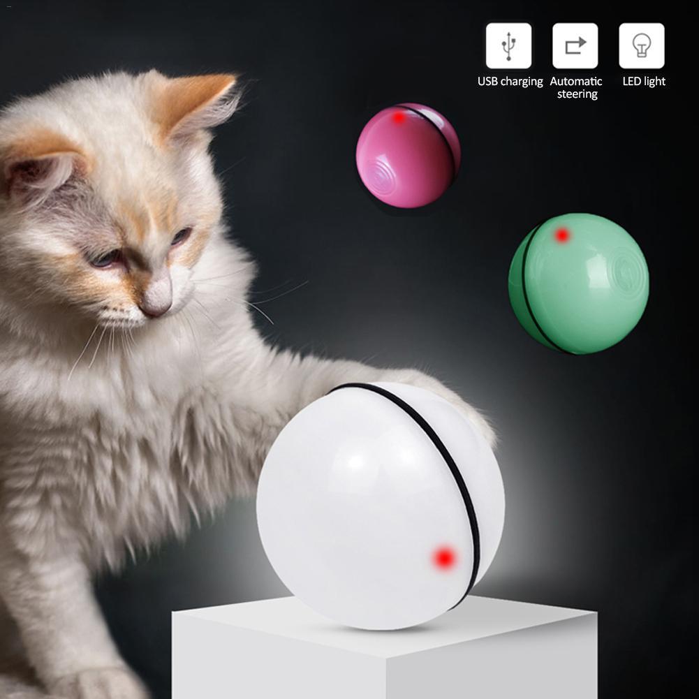 LED Laser Rolling Cat Toy